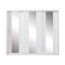 Armadio scorrevole Zwalm 01 bianco | 215 x 250 x 60 cm | Design moderno | Grande capacità