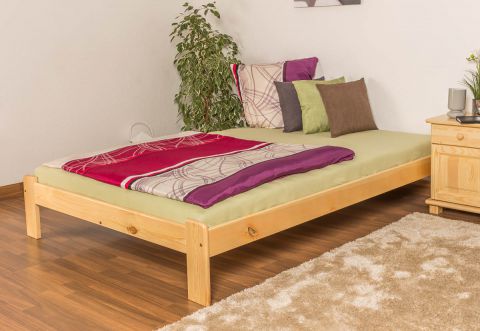 Letto futon pino massello naturale A10, incl. rete a doghe - 140 x 200 cm