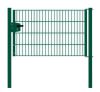 Cancello per recinzione 1 anta, Luce netta: 134 cm, Larghezza totale incl. pali: 146 cm, Stile: verniciato in verde, Altezza: 83 cm