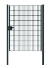 Cancello per recinzione 1 anta, Luce netta: 134 cm, Larghezza totale incl. pali: 146 cm, Stile: verniciato in antracite, Altezza: 183 cm