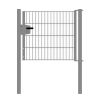 Cancello per recinzione 1 anta, Luce netta: 95 cm, Larghezza totale incl. pali: 107 cm, Stile: zincato, Altezza: 83 cm