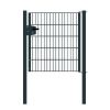 Cancello per recinzione 1 anta, Luce netta: 95 cm, Larghezza totale incl. pali: 107 cm, Stile: verniciato in antracite, Altezza: 103 cm