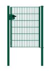 Cancello per recinzione 1 anta, Luce netta: 95 cm, Larghezza totale incl. pali: 107 cm, Stile: verniciato in verde, Altezza: 123 cm