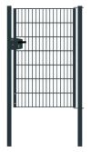 Cancello per recinzione 1 anta, Luce netta: 95 cm, Larghezza totale incl. pali: 107 cm, Stile: verniciato in antracite, Altezza: 143 cm