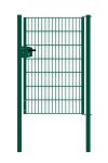 Cancello per recinzione 1 anta, Luce netta: 95 cm, Larghezza totale incl. pali: 107 cm, Stile: verniciato in verde, Altezza: 143 cm