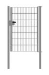 Cancello per recinzione 1 anta, Luce netta: 95 cm, Larghezza totale incl. pali: 107 cm, Stile: zincato, Altezza: 143 cm