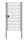 Cancello per recinzione 1 anta, Luce netta: 95 cm, Larghezza totale incl. pali: 107 cm, Stile: zincato, Altezza: 183 cm