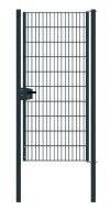 Cancello per recinzione 1 anta, Luce netta: 95 cm, Larghezza totale incl. pali: 107 cm, Stile: verniciato in antracite, Altezza: 203 cm