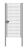 Cancello per recinzione 1 anta, Luce netta: 95 cm, Larghezza totale incl. pali: 107 cm, Stile: zincato, Altezza: 203 cm