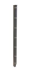 Palo per recinzione Mod. A, Finitura: vernice antracite, per recinzioni alte: 103 cm, Lunghezza: 150 cm, Punti di fissaggioe: 6