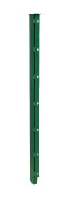 Palo per recinzione Mod. A, Finitura: vernice verde, per recinzioni alte: 183 cm, Lunghezza: 240 cm, Punti di fissaggioe: 10