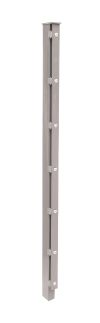 Palo per recinzione Mod. A, Finitura: zincato, per recinzioni alte: 183 cm, Lunghezza: 240 cm, Punti di fissaggioe: 10