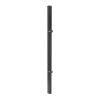 Palo per recinzione Mod. U, Finitura: vernice antracite, Per recinzioni alte max: 43 cm, Lunghezza: 45 cm, Punti di fissaggio: 2