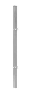 Palo per recinzione Mod. U, Finitura: zincato, Per recinzioni alte max: 43 cm, Lunghezza: 45 cm, Punti di fissaggio: 2