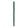 Palo per recinzione Mod. U, Finitura: vernice verde, Per recinzioni alte max: 43 cm, Lunghezza: 45 cm, Punti di fissaggio: 2