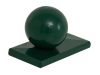Tappo di copertura in alluminio con sfera per Mod. P & A, Colore: verde