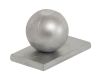 Tappo di copertura in alluminio con sfera per Mod. P & A, Colore: naturale