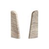 Terminali per battiscopa - Modello: LILLE Effetto rovere, Misure: 60 x 17 mm, Pezzi: 2