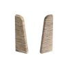 Terminali per battiscopa - Modello: MONACO Effetto rovere, Misure: 60 x 17 mm, Pezzi: 2