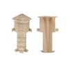 Angolo interno per battiscopa - Modello: MONACO Effetto rovere, Misure: 60 x 17 mm, Pezzi: 2