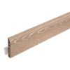 Battiscopa 2400 x 80 x 15 mm - Modello: STRAUSS Effetto rovere