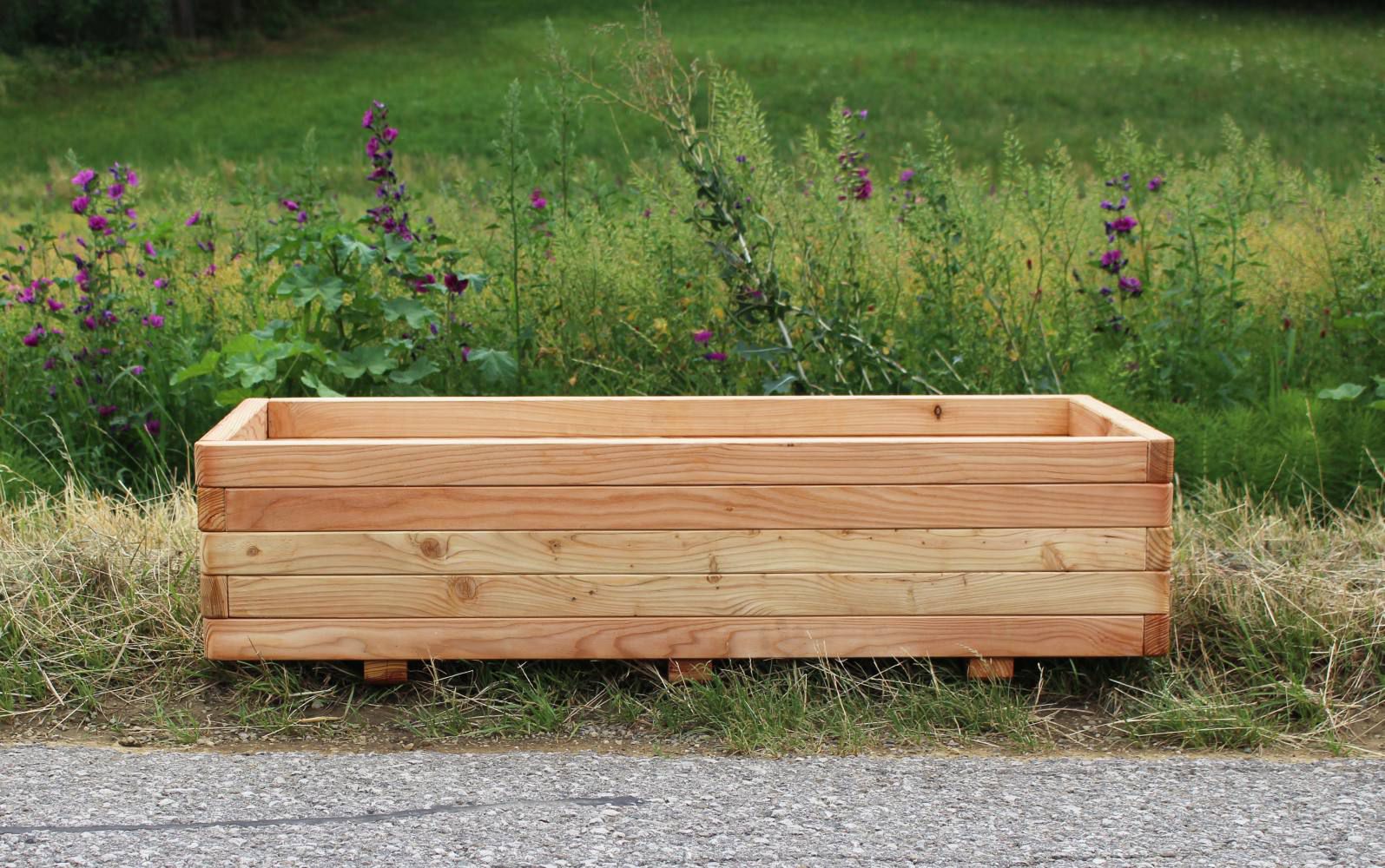 Fioriera Legno Kistenland 100x30 Cm - Per Interni Ed Esterni - Foto 2
