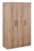 Armadio con ante battenti Sidonia 04 | Rovere Artisan | 200 x 123 x 53 cm | Design moderno e spazioso