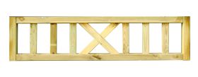 Grata superiore | SET da 7 pezzi | per gazebo Vitalba | abete rosso / pino | impregnato a pressione in caldaia | Dimensioni: 120 x 30 cm