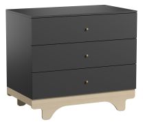 Cassettiera Lillebror 02 | Grigio e betulla | 86 x 93 x 53 cm | Design moderno e stabile