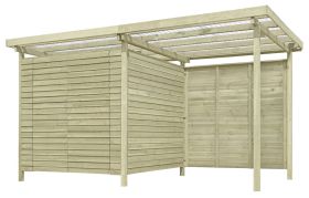 Casetta da giardino "10", pino - 408 x 254 x 225 cm (l x p x h)