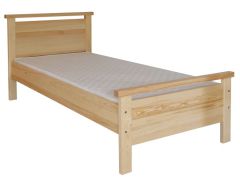 Letto singolo 79, pino massello, naturale, incl. rete a doghe - 100 x 200 cm