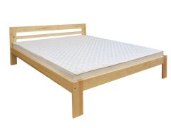Letto matrimoniale in pino massello naturale | Rete a doghe inclusa | 160 x 200 cm | Design moderno