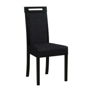Sedia da pranzo nera Alangis | Comfort elevato | Imbottitura schiuma T-25 | Legno di faggio robusto | Design moderno