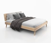 Letto alla francese Engordany 10 | Faggio massello laccato | 140 x 200 cm | Design originale