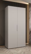 Armadio a battente Korab 10 | Cashmere elegante | 2 ante soft-close | 1 m larghezza | Maniglie color cashmere