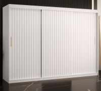 Armadio 3 ante Balmenhorn 69 bianco opaco | 200x250x62 cm | 10 scomparti | Finitura laminata