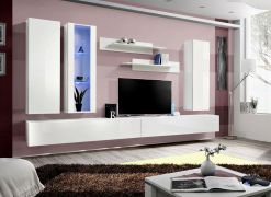 Pensile Hompland 54 bianco | Moderno, brillante, spazioso | 170 x 320 x 40 cm