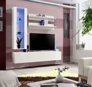 Pensile Hompland 78 bianco | Design moderno | 170 x 160 x 40 cm | Ampio spazio e finitura lucida