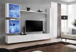 Pensile sospeso Balestrand 273 bianco | 180 x 280 x 40 cm | Illuminazione LED integrata