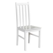 Sedia da pranzo bianca Haynasch | Stile classico | Legno di faggio robusto | Altezza seduta 45 cm | Design elegante