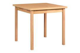 Tavolo pranzo quadrato LIGA rovere | 80 x 80 cm | Piano laminato 32 mm | Gambe robuste in legno