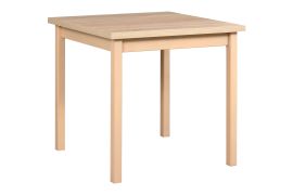 Tavolo da pranzo LIGA rovere | Quadrato 80 x 80 cm | Piano spesso 32 mm | Alta resistenza | Finitura di pregio