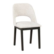 Poltrona imbottita Riga | Legno di faggio massiccio | Rivestimento tessile PES/nylon | Comfort elevato | Finitura nera resistente