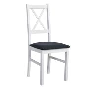Sedia classica Derbent | Faggio bianco | Seduta imbottita grigio scuro | Comfort e stile