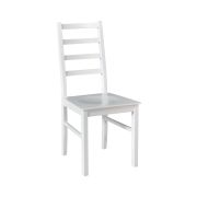 Sedia da pranzo Maikop | Laccata bianca | Design classico | Faggio massiccio | Seduta 45 cm | Resistente