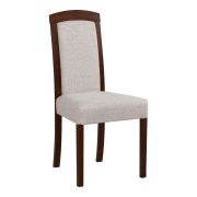 Poltrona Therpha classica | Imbottitura confortevole | Tessuto PES resistente | Legno di faggio color noce