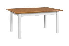 Tavolo da pranzo GUNA grande in noce | 90 x 160/200 cm | Piano impiallacciato | Gambe in legno stabili