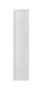 Anta per armadio "Aarwagen", bianco platino, cornice decorativa, 51 x 2 x 228 cm