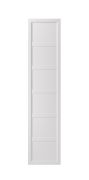 Anta per armadio angolare, bianco platino, cornice decorativa, 51 x 2 x 228 cm