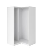 Armadio - modulo angolare, cornice sx, bianco, 108,5 x 55 x 196 cm